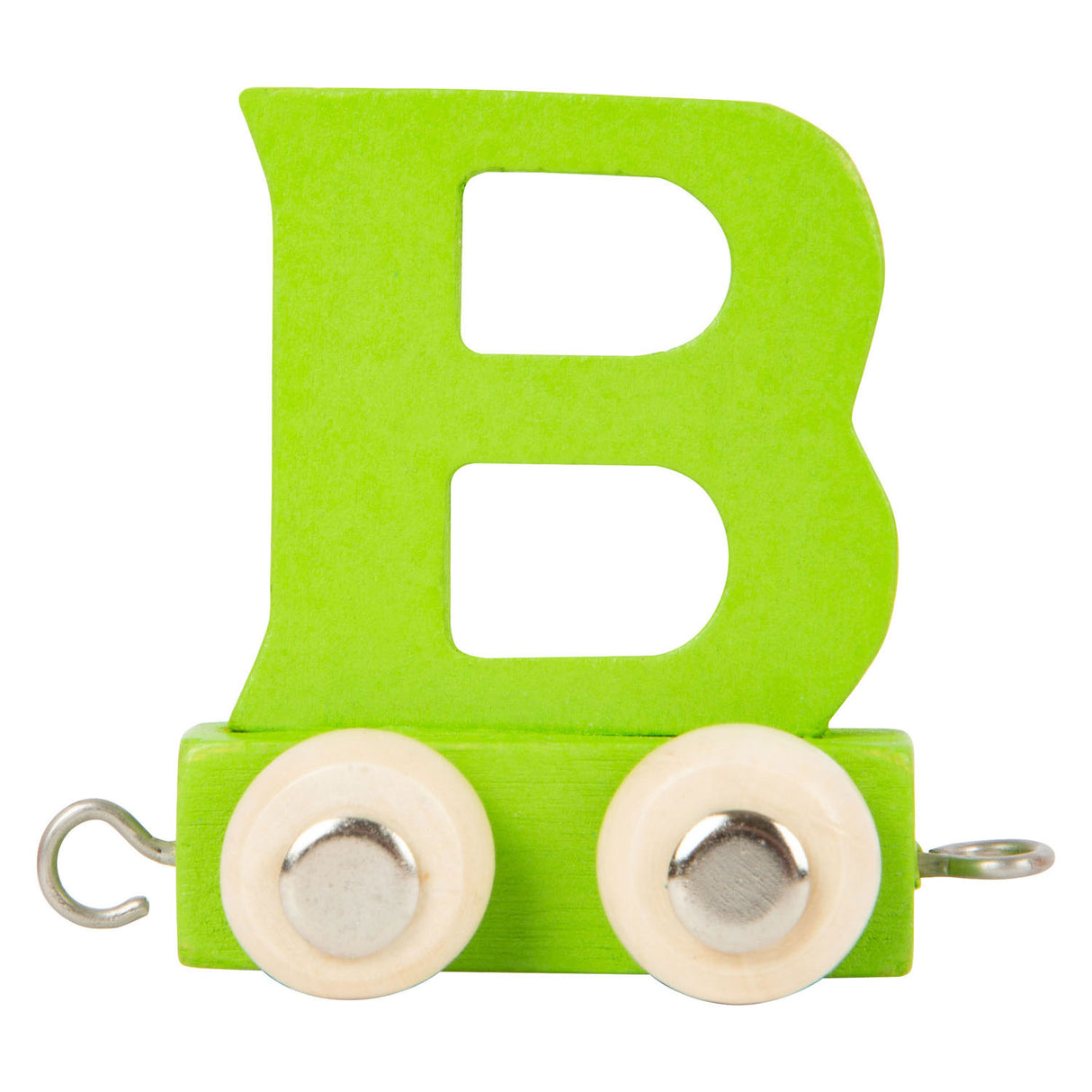 Small Foot - Buchstabenzug aus Holz grün - b - 12 Stück