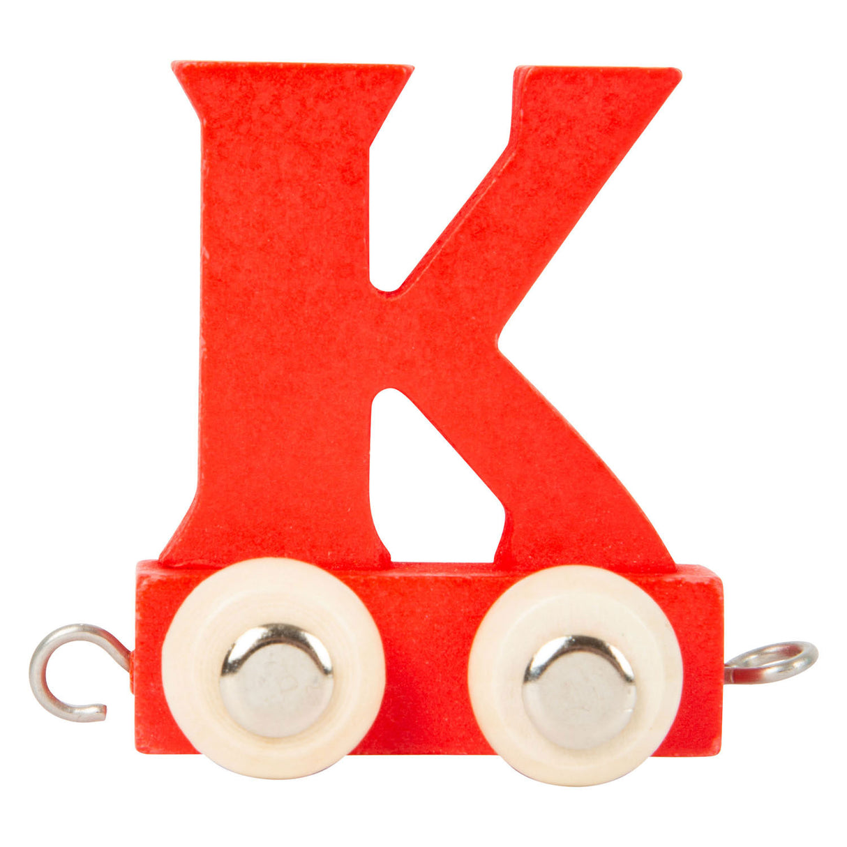 Small Foot - Buchstabenzug aus Holz rot - k - 12 Stück