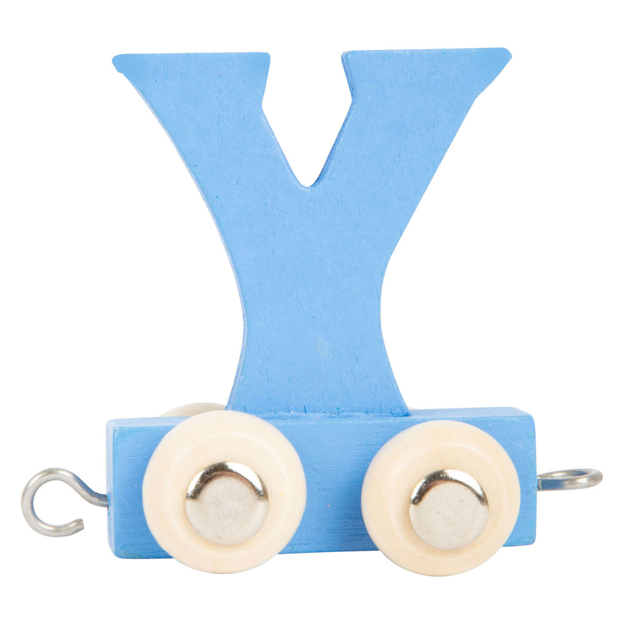 Small Foot - Buchstabenzug aus Holz blau - y - 12 Stück
