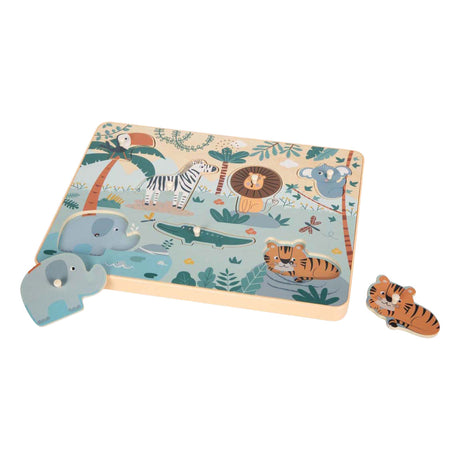 Small Foot - Tiergeräusche-Puzzle Safari aus Holz