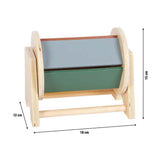 Kleiner Fuß - Montessori-Drehtrommel aus Holz fsc
