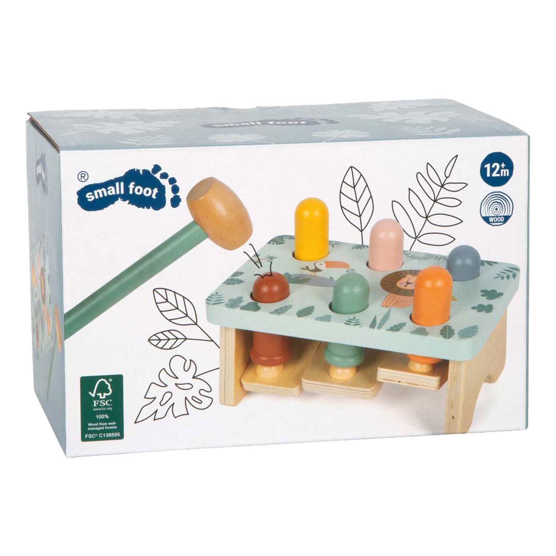 Small Foot - Holzhammerbank-Spiel Safari FSC