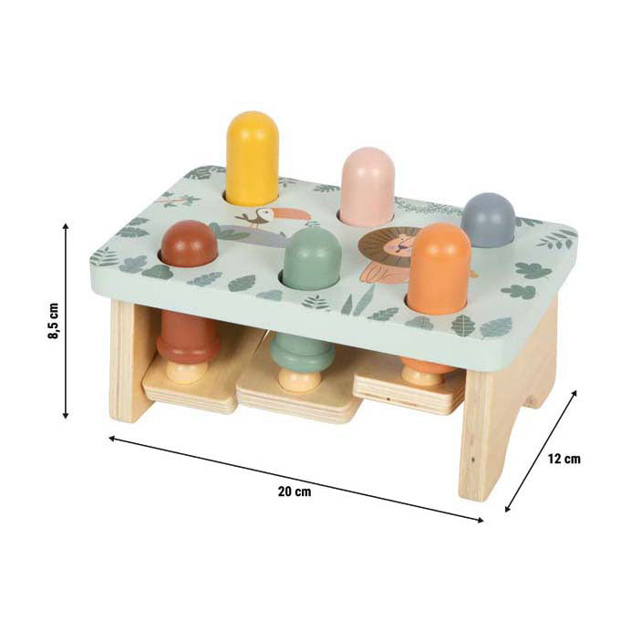 Small Foot - Holzhammerbank-Spiel Safari FSC