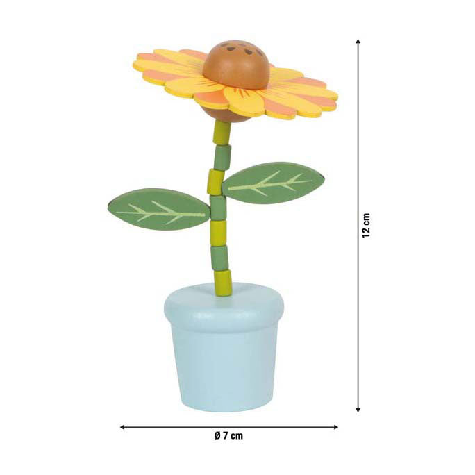 Kleiner Fuß - Tanzende Blumenfiguren aus Holz - 10 Stk.