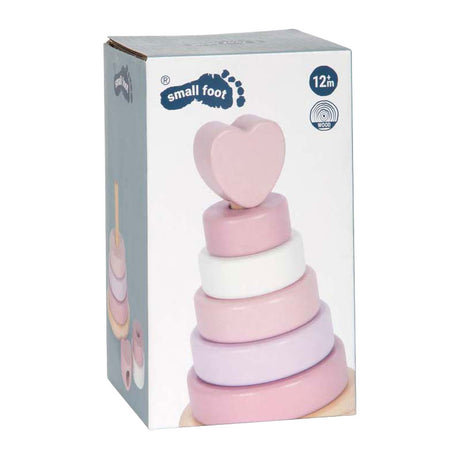 Small Foot - Stapelturm aus Holz rosa - 7-tlg.