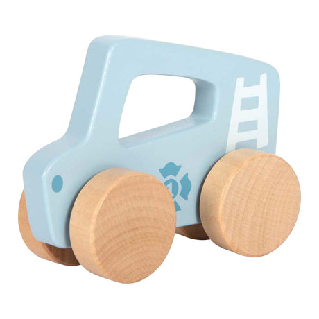 Kleiner Fuß - hölzernes Rutschauto blau