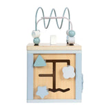 Small foot - houten motor vaardigheden kubus blauw