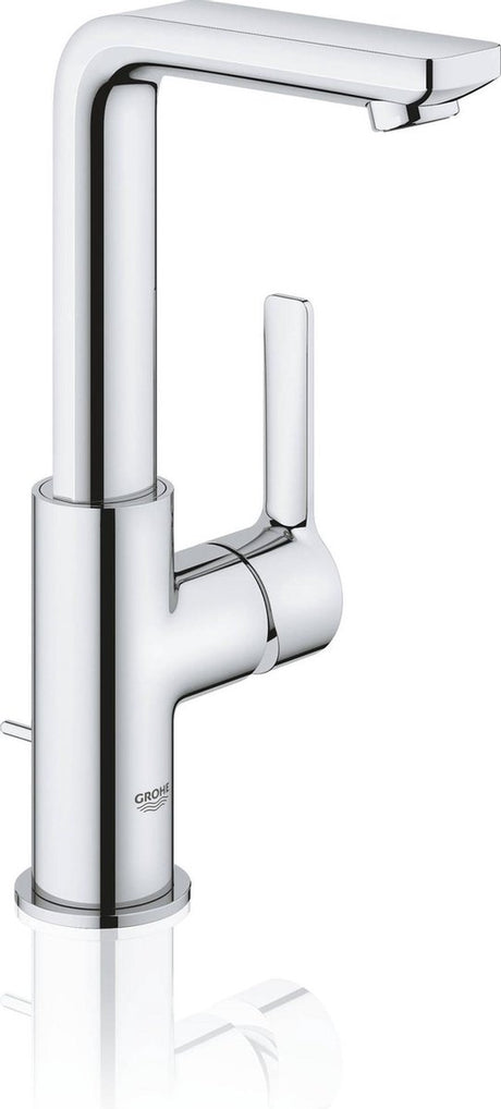 Grohe lineare neue Waschtischarmatur l – hoher Auslauf – mit herausziehbarem Ablaufgarnitur – Chrom