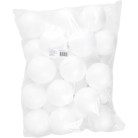 Creativ Company Bälle, D 10 cm, weiß, 25 Stück 1 Box