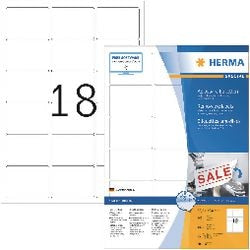 Herma adr.etik. movab. 63,5 x 46,6 100 Seiten. DIN A4 1800 Stück 10302