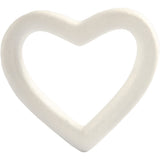 Creativ Firmenherz, H: 12,5 cm, T: 2,5 cm, B: 13,5 cm, weiß, 1 Stück