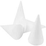 Creativ Company Kegel, H: 14,5 cm, T 6 cm, weiß, 25 Stück 1 Box