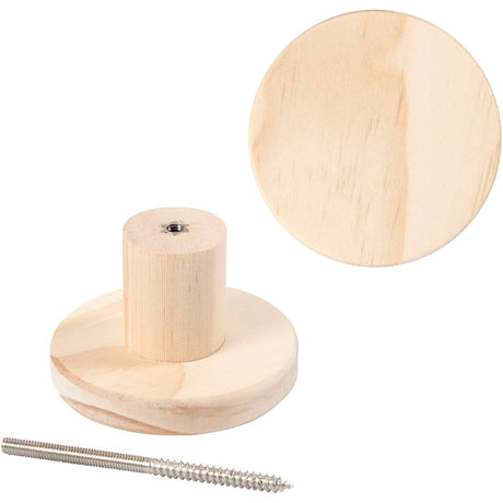 Creativ Company Garderobenständer, rund, D: 4,5 cm, T 7 cm, 1 Stück