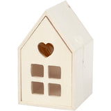 Creativ Company Holzhaus mit Schublade, 10,8 cm