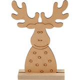 Creativ Company Weihnachtsfigur Rentier aus Holz