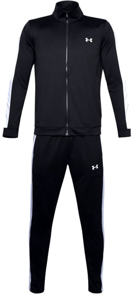 Under Armour UA Rival Knit Track Suit-BLK Herren-Trainingsanzug – Schwarz – Weiß