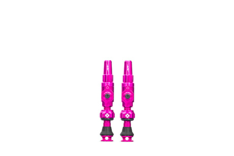 Muc-off Tubeless-Ventil Big Bore Lite kleines rosa französisches Presta-Ventil 30 mm