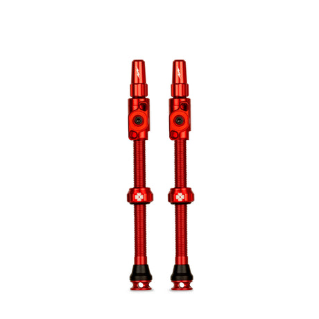Muc-off Tubeless-Ventil Big Bore Lite xxlarge rotes französisches Presta-Ventil 70 mm