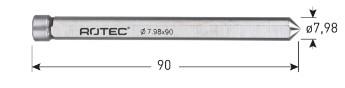 Rotec Zentrierstift ø7,98mm l=90mm