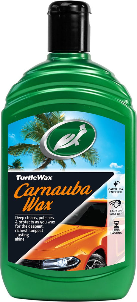 Turtle Wax GL Carnauba Autowachs Autowachs – reinigt Politur – langanhaltender Schutz – verleiht langanhaltenden Glanz – 500 ml