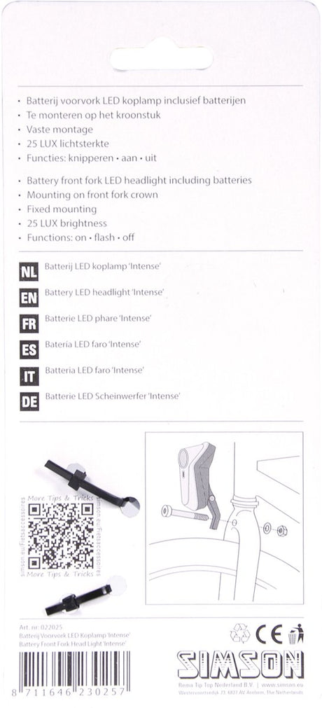 Scheinwerfer intensive Batterien Schwarze LED