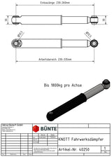Bünte Achsstoßdämpfer Knotenstoßdämpfer.