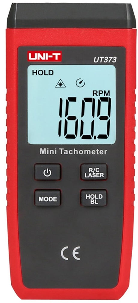 Uni-t UT373 Laser-Drehzahlmesser – digitaler Drehzahlmesser 2,5–99.999 U/min – präziser Mini-Drehzahlmesser mit Min-Max-Durchschnitt + Halten