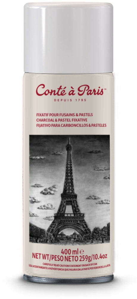 Conté à paris 50243 Fixierspray 400 ml | Fixierspray für Pastell- und Kohlezeichnungen