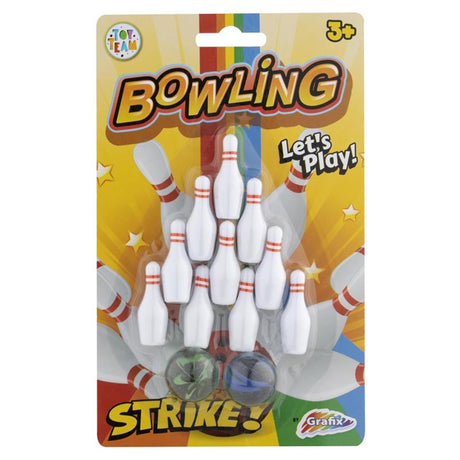 Grafix Mini-Bowling-Set – 12-teilig.