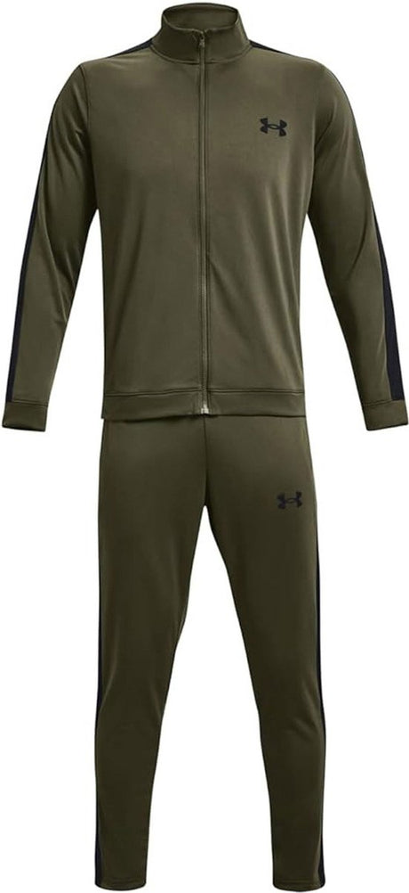 Under Armour UA Rival Knit Track Suit-GRN Herren-Trainingsanzug – Navy OD Green – Schwarz