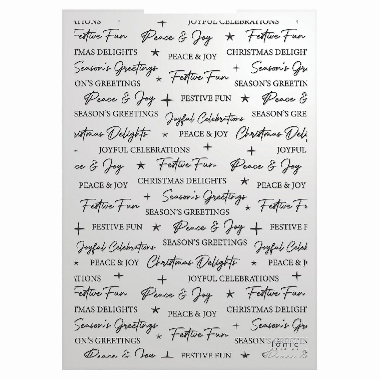 Tonic Studios • Timeless Tidings Season's Greetings 3D-Prägeordner