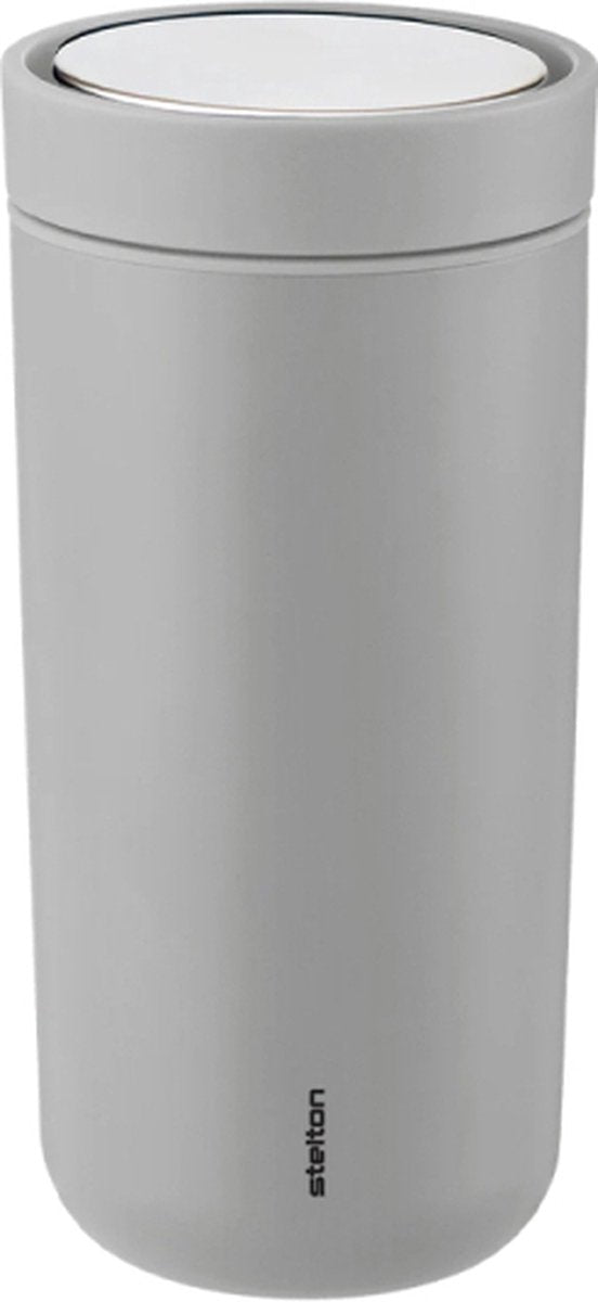 Markenloser Sans Marque Stelton to go Click-Thermosbecher hellgrau 0,2 l