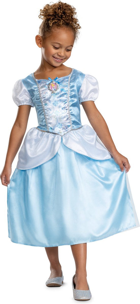 Disney Prinzessinnen-Verkleidung – Aschenputtel, klassisches Aschenputtel-Kleid, Größe XS (3–4 Jahre), Mädchen