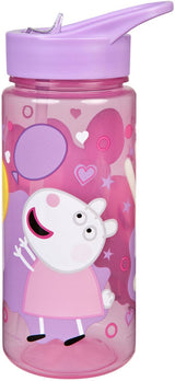 Undercover świnka Peppa-Serie – Wasserflasche – 500 ml – mit Trinkbecher – BPA-frei