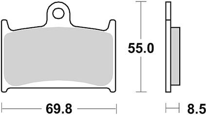 TRW Bremsbeläge MCB 595 Bremsbelag MCB 595 SRT Sint.Metal Road Track