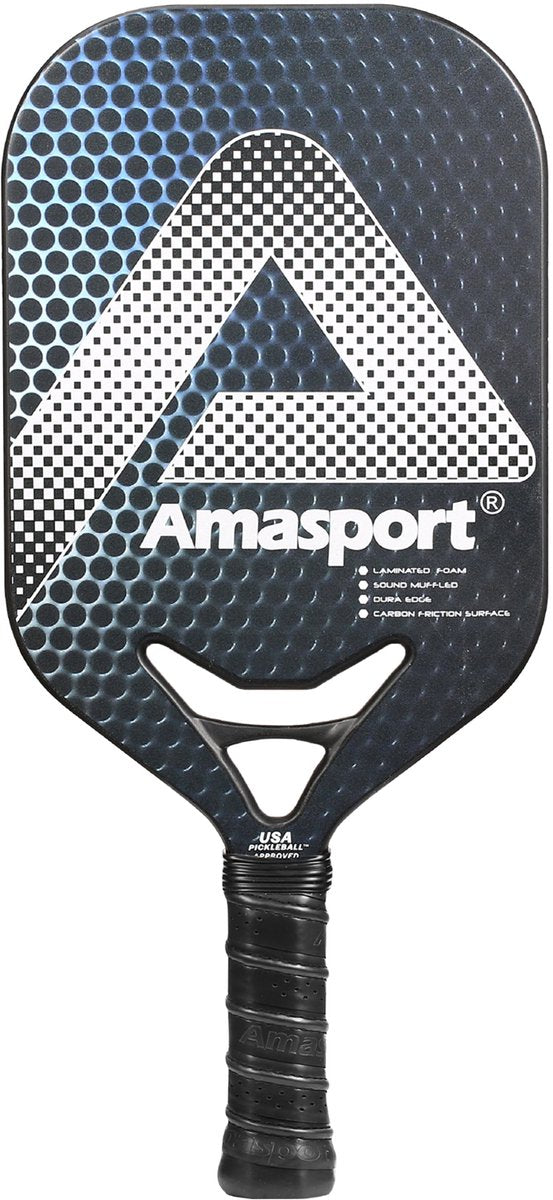 Ama Sport Pickleball-Paddel JP80-1 Silber – Carbon-Paddel – Leistungskontrolle –