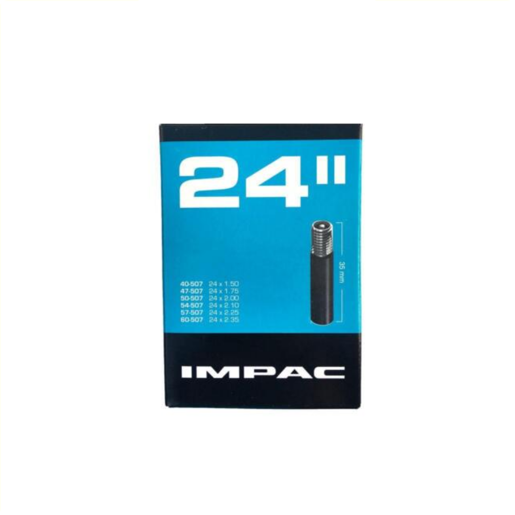 IMPAC Inner Tube (af Schwalbe) AV24 24X1.5 2.35 ETRO 40 60-507, Ventil: Auto Schrader 35mm