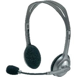 Logitech 981-000271 H110 Stereo-Headset [3,5 mm,. Mikrofon, binaural, schwarz]
