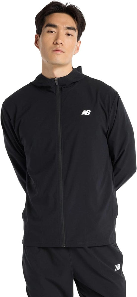 New Balance Sport Woven Jacket Herren Sportjacke - Schwarz