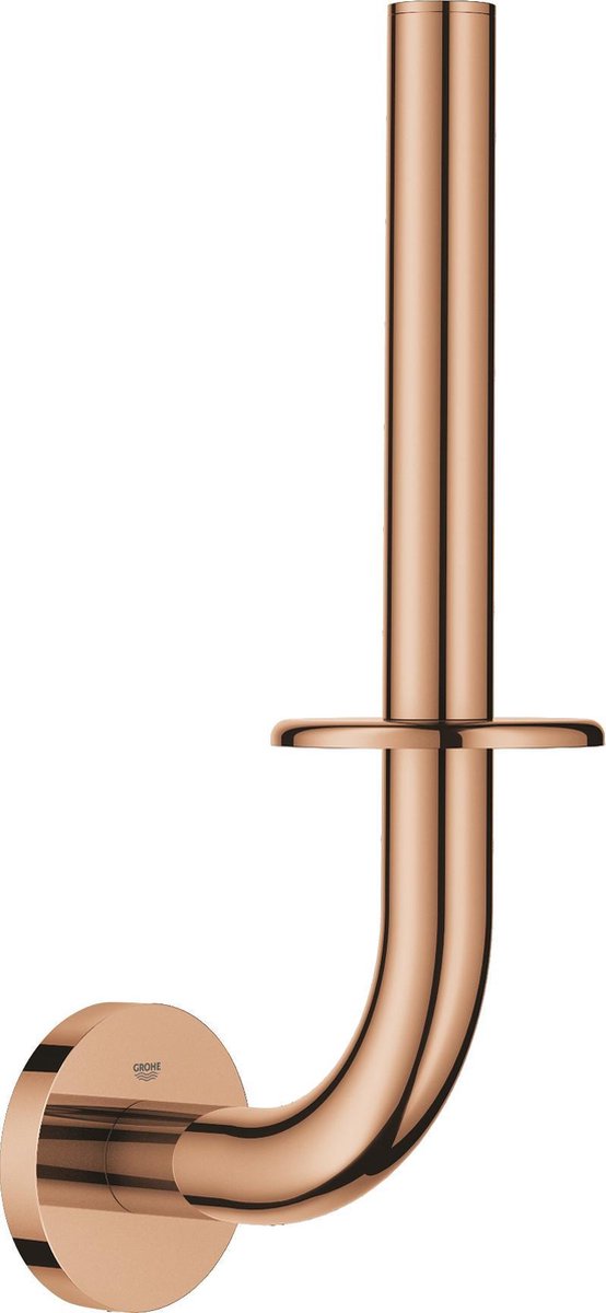 Grohe Essentials Ersatzrollenhalter – Toilettenpapierhalter für 1 Rolle – Warm Sunset (glänzende Bronze) – Metall