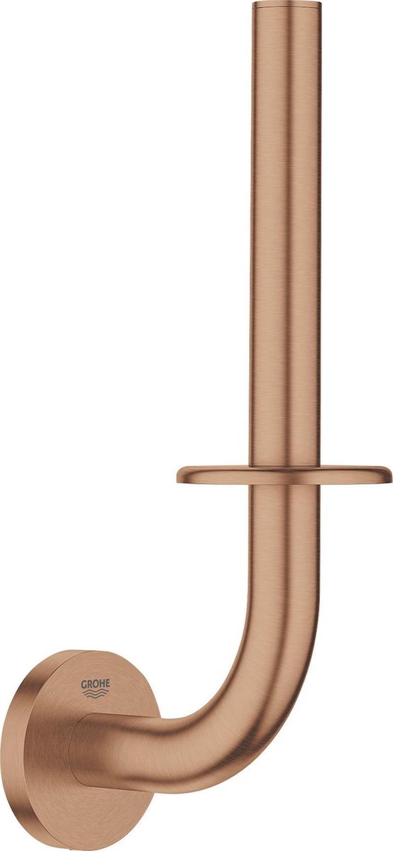 Grohe Essentials Ersatzrollenhalter – Toilettenpapierhalter für 1 Rolle – Warm Sunset Brushed (Mattbronze) – Metall