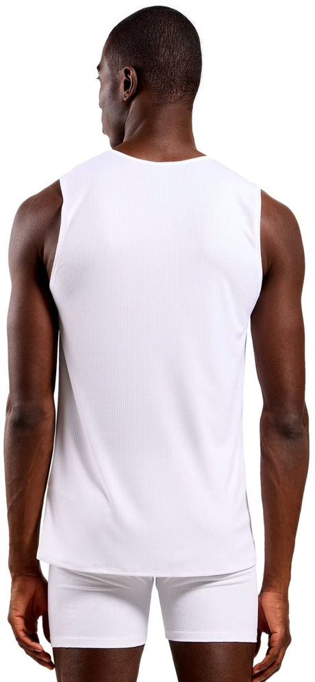 Odlo Active Light Base Layer Singlet mit Rundhalsausschnitt – Herren – Weiß – M