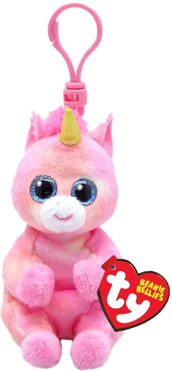 Ty Beanie Babies Bäuche Clip Skylar Einhorn, 10 cm