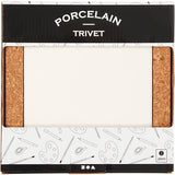 Creativ Company Coaster Porzellan mit Korkenrahmen