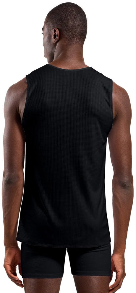 Odlo Active Light Base Layer Singlet mit Rundhalsausschnitt – Herren – Schwarz – M