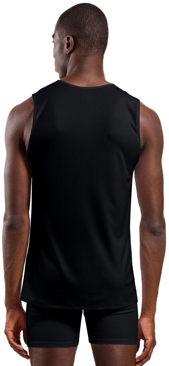 Odlo Active Light Base Layer Singlet mit Rundhalsausschnitt – Herren – Schwarz – L