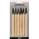 Creativ Company Houtnijs Set, 6st.