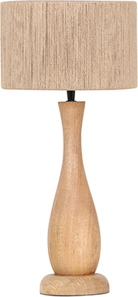 Trio Toba - Tischleuchte - Natur - exkl. 1x E27 4 W - Schnurschalter