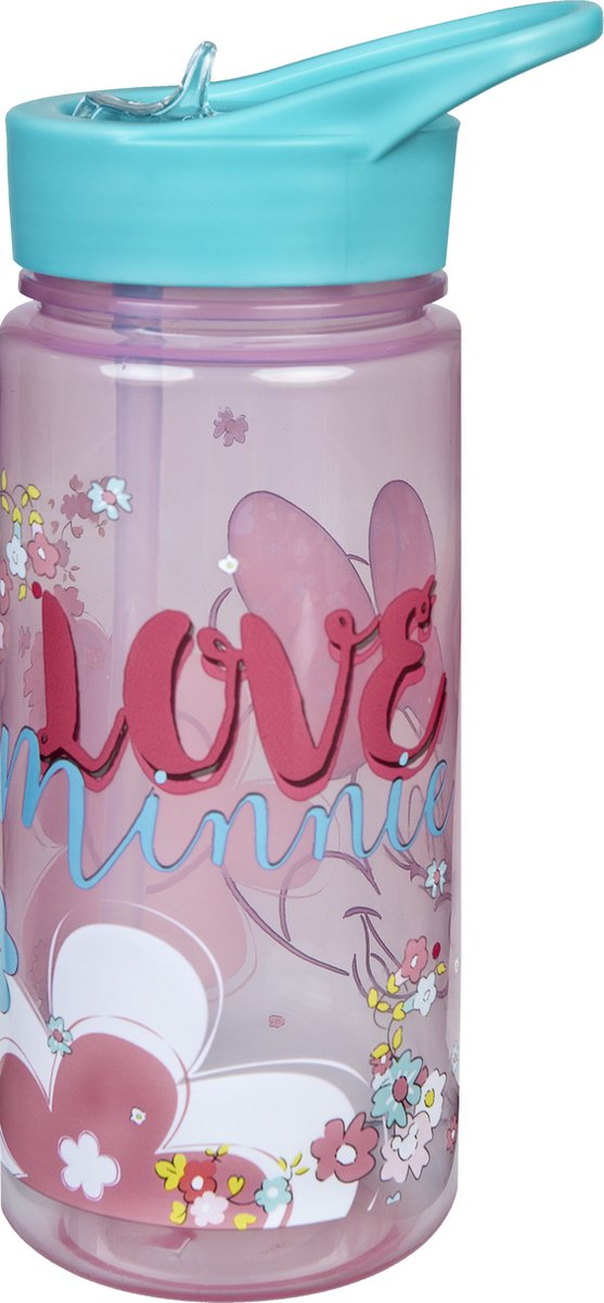 Minnie Mouse Undercover Trinkflasche 500 ml BPA-frei rosa-blau.