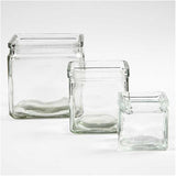Creativ Company quadratisches Glas, H: 5,5 cm, Maße 5,5x5,5 cm, 12 Stück 1 Box